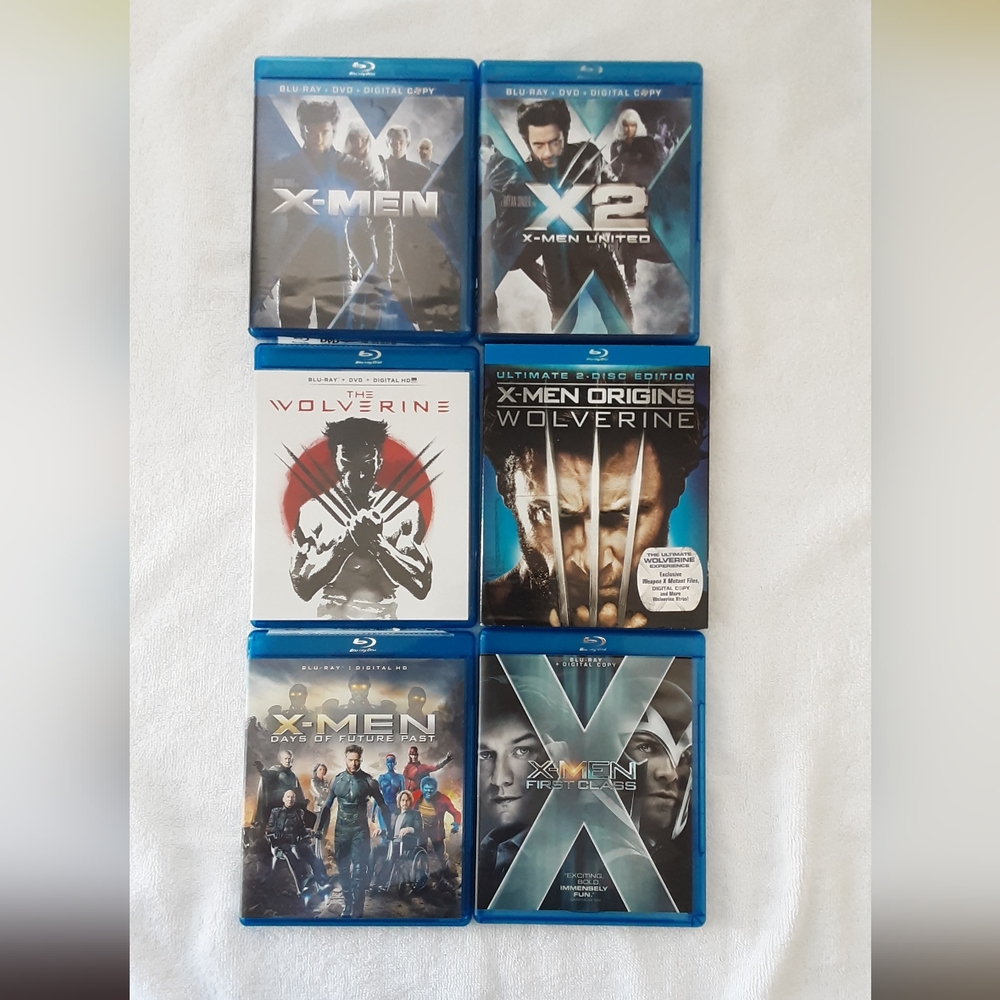 X-Men Blu-ray Movie Collection Lot Of 6